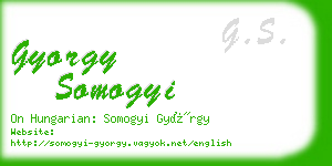 gyorgy somogyi business card